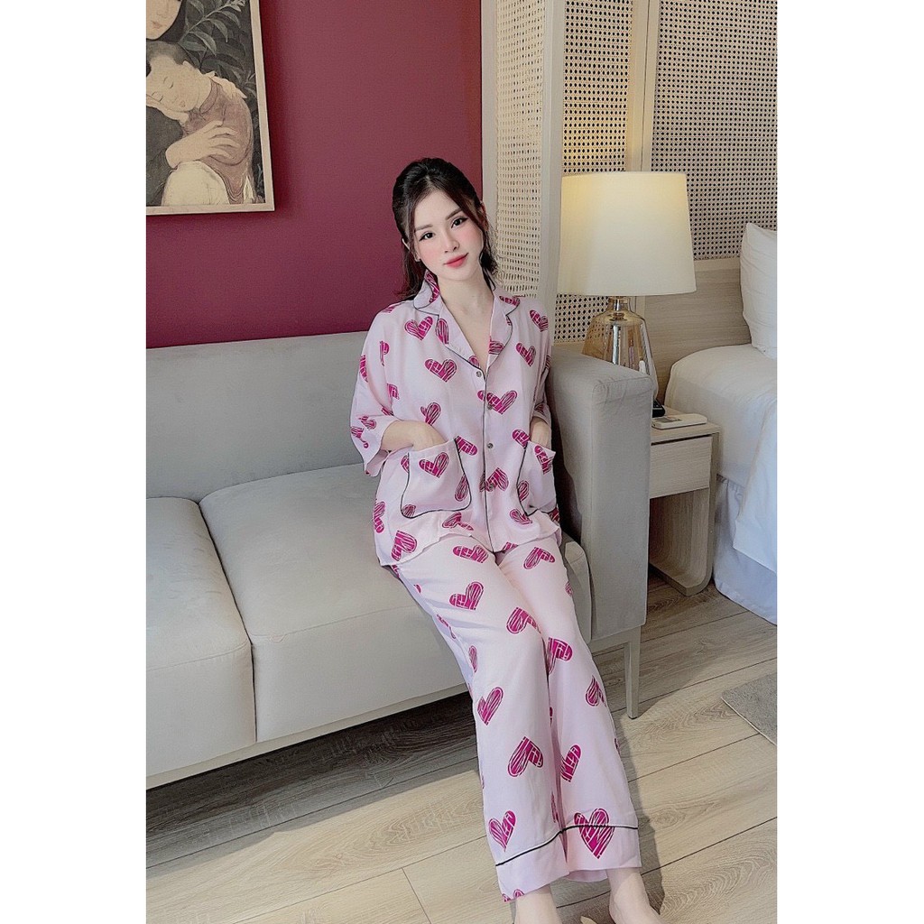 Bộ lụa phối Latin, satin cao cấp có túi quần | BigBuy360 - bigbuy360.vn