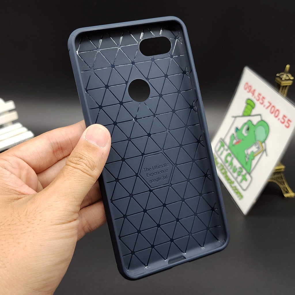 [Ảnh Thật] Ốp Lưng Google Pixel 3 Dẻo Carbon Phay Xước