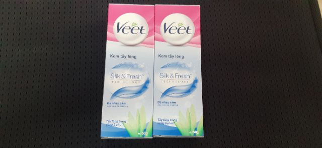 Kem Tẩy Lông Dành Cho Da Nhạy Cảm VEET Silk & Fresh Sensitive Tuýp 50g | BigBuy360 - bigbuy360.vn