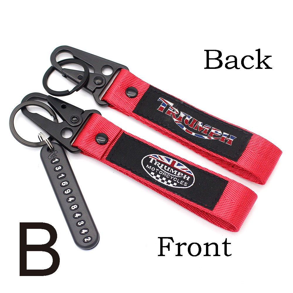 Set móc khóa và dây đai tiện lợi dành cho xe mô tô Triumph