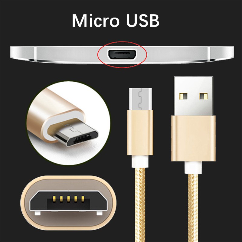 Cáp Sạc Micro USB Phù Hợp Cho Điện Thoại Android