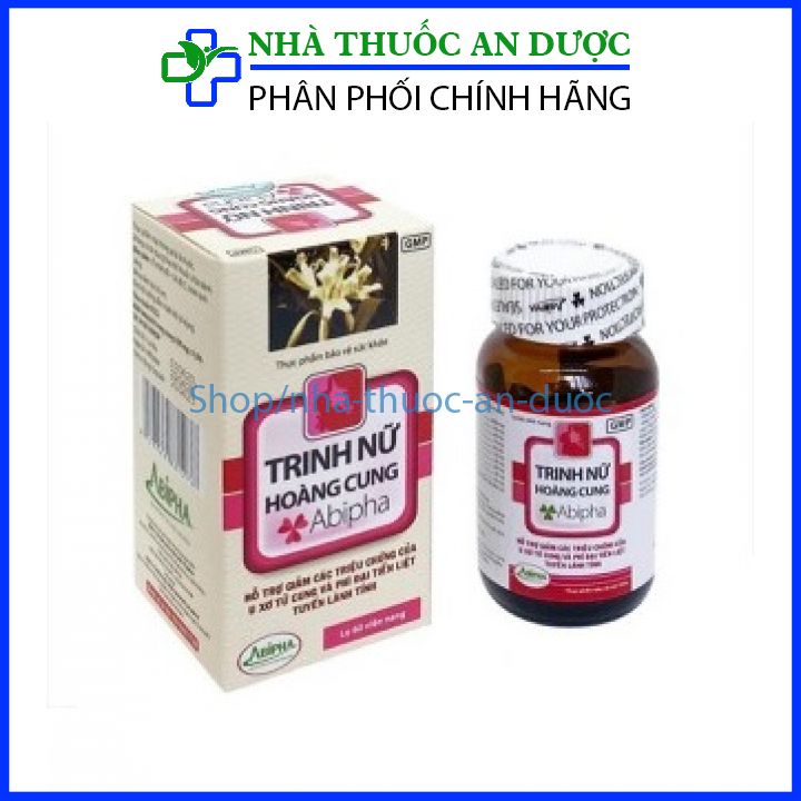 Trinh nữ hoàng cung Abipha giảm u xơ, u nang, u xơ tuyến tiền liệt – Hộp 60 viên