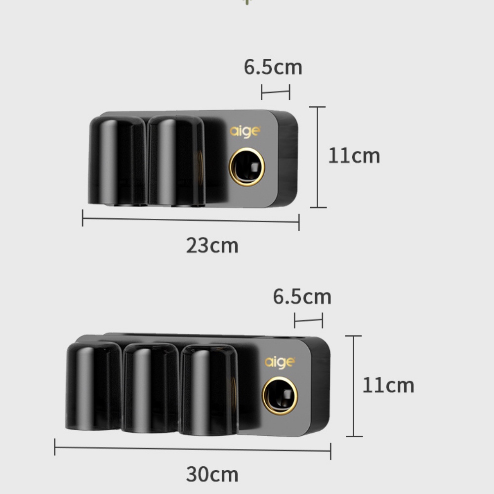 Bộ nhả kem đánh răng tự động kệ để cốc bàn chải đánh răng lắp đặt siêu dễ AIGE