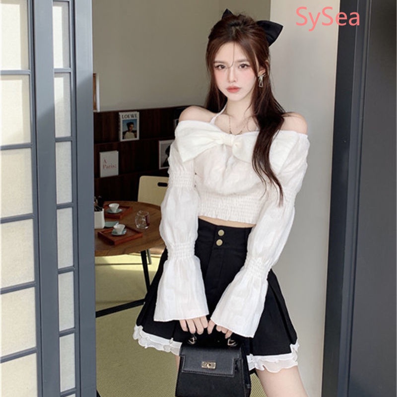 Áo Sơ Mi Phối Nơ Thời Trang Mùa Thu Pháp Dành Cho Nữ