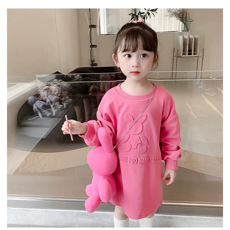 Size Đại - Nhí 🍊 Bộ váy nỉ suông cho bé gái chất siêu mịn không xù lông