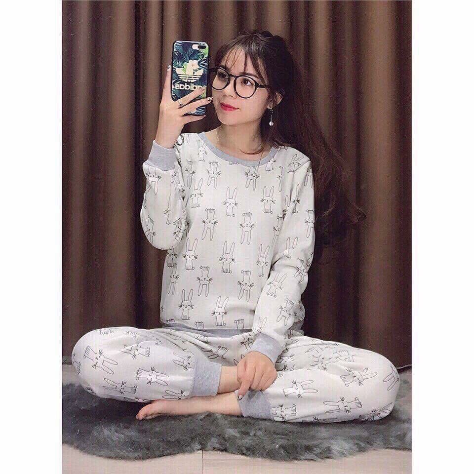 Bộ Nỉ LÓT LÔNG CUTE BẠN NỮ | BigBuy360 - bigbuy360.vn