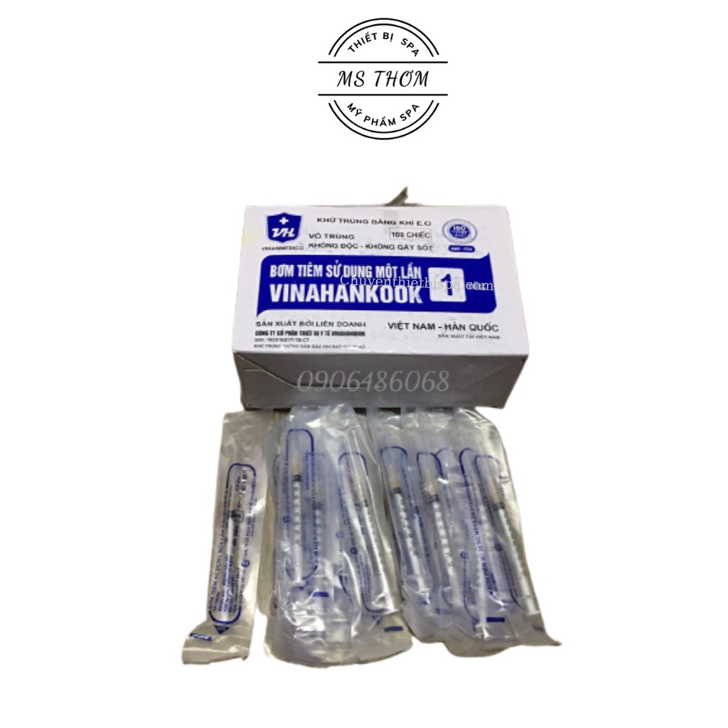 Kim tiêm vinahankook 1cc/ml (Hộp 100 cây) hàng Việt Nam