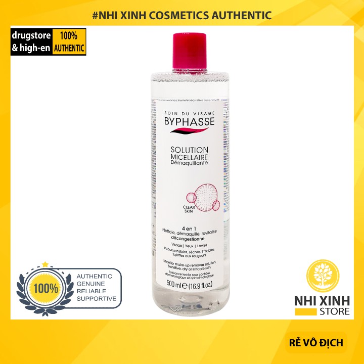 [New 2020-Siêu Sale] Nước Tẩy Trang Byphasse Solution Micellaire Face 500ml