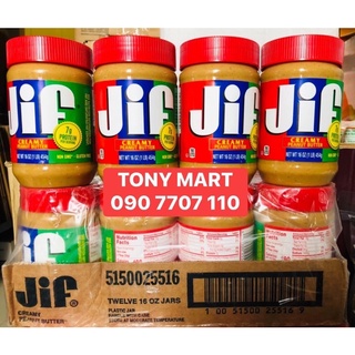 BƠ ĐẬU PHỘNG JIF 454G - JIF CREAMY PEANUT BUTTER