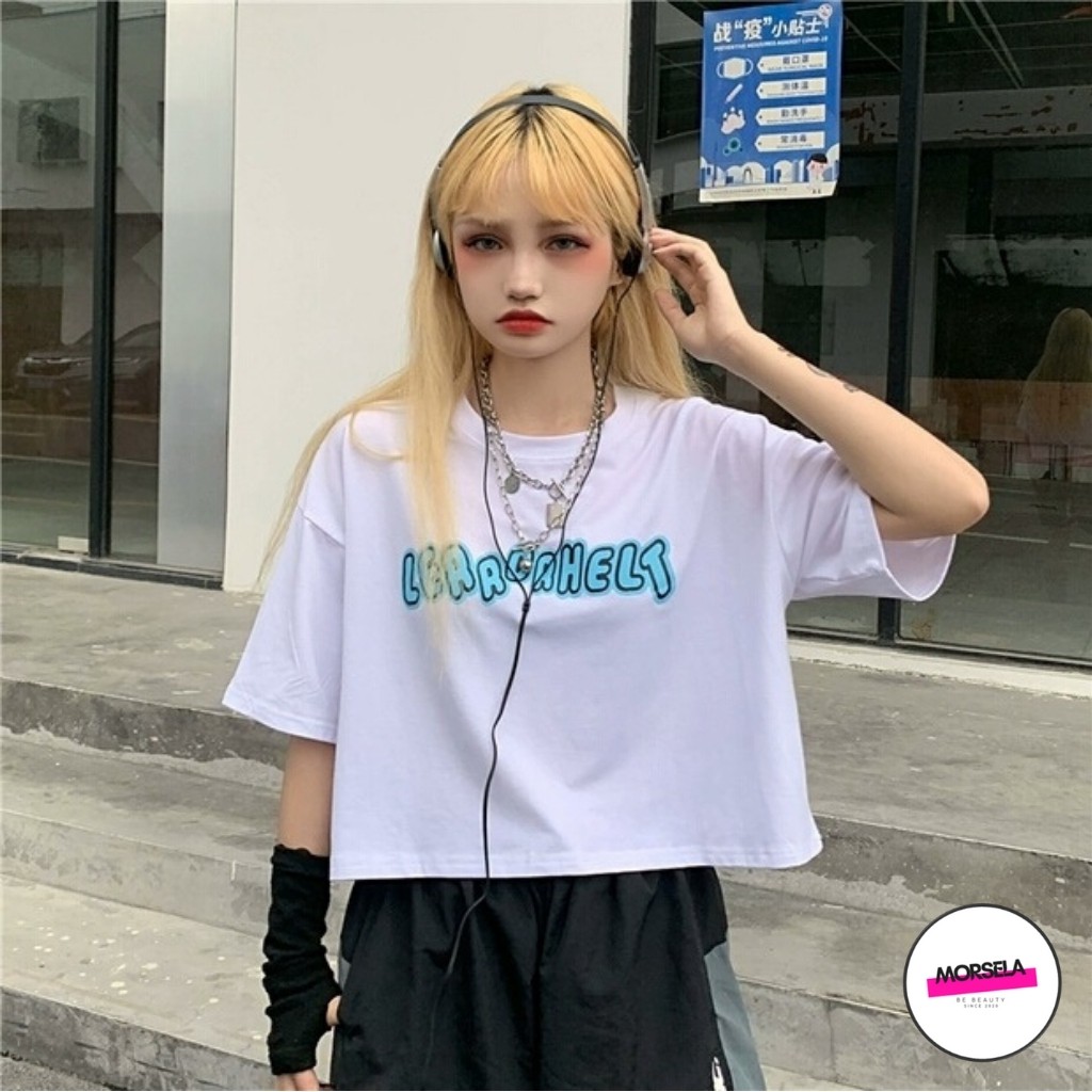 Áo croptop rộng tay lỡ ERRORIST chất cotton TIXI cá tính - Áo croptop nữ rộng - Morsela | BigBuy360 - bigbuy360.vn