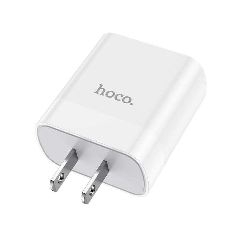 ✔CHÍNH HÃNG✔Bộ sạc Hoco C80 2 cổng(USB+Type-c)sạc nhanh PD 18W Q.C3.0+cáp sạc Type-C to Linghning 1m cho iPhone 11promax