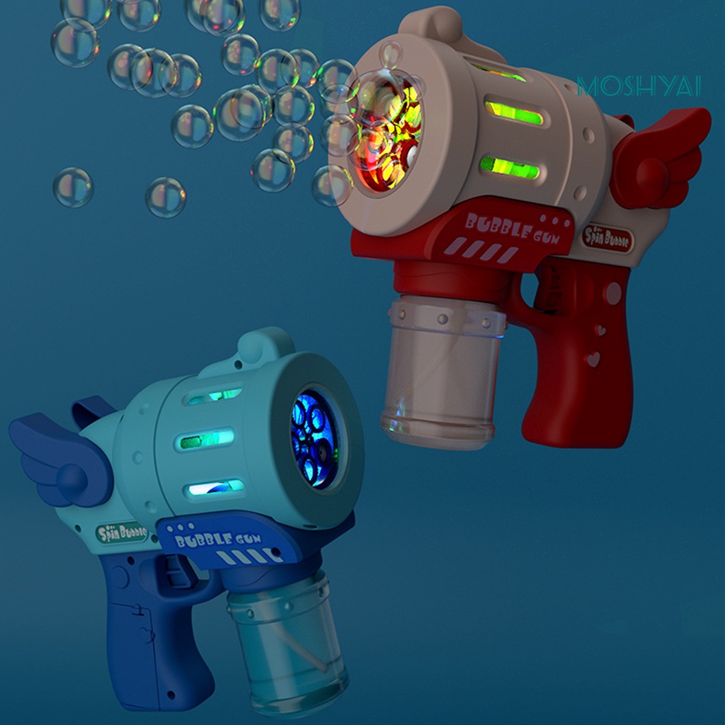 Máy Thổi Bong Bóng 10 Lỗ Bằng Nhựa Chống Rò Rỉ Có Đèn Nhiều Màu Sắc Tương Tác Giữa Cha Mẹ Và Bé