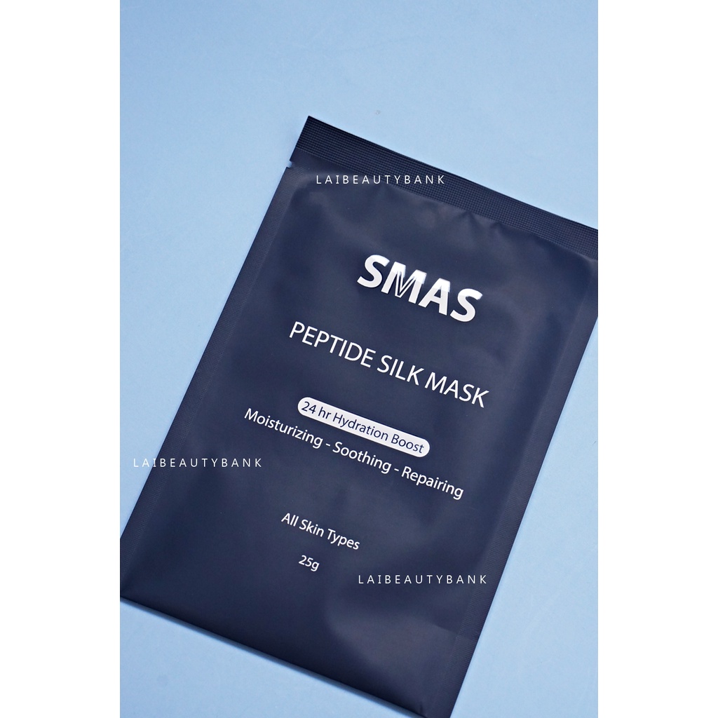 [1 miếng 25g] Mặt nạ phục hồi da SMAS Peptide Silk Mask 24h Hydration Boost