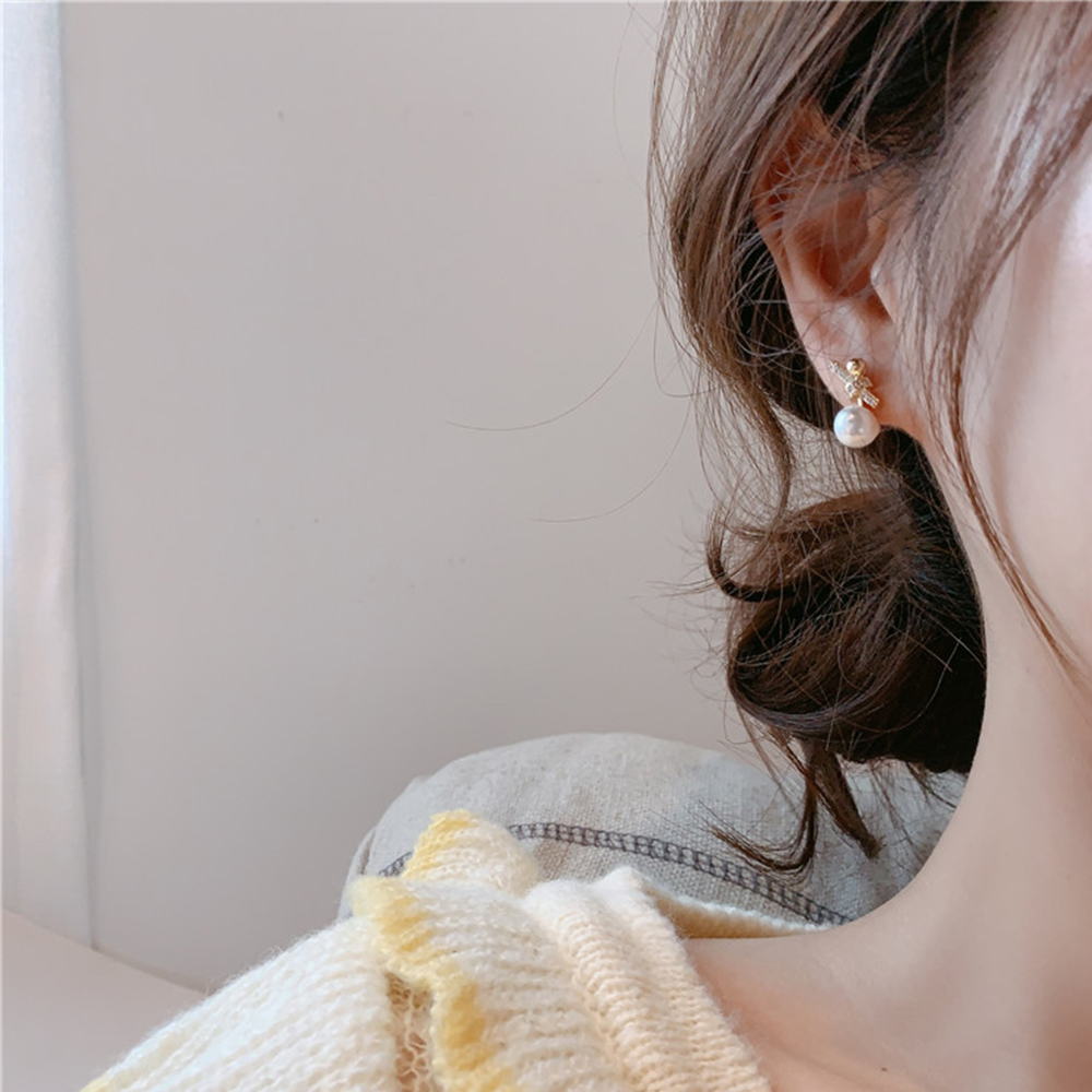 Bông Tai Ngọc Trai S925 Thời Trang Cho Nữ