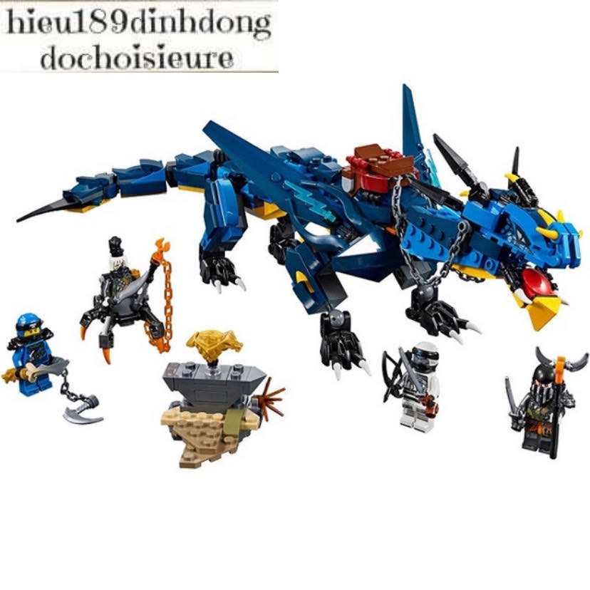 Lắp ráp xếp hình NOT Lego Ninjago Movie 70652, Bela 10936 : Rồng sấm sét của Jay 528 mảnh.