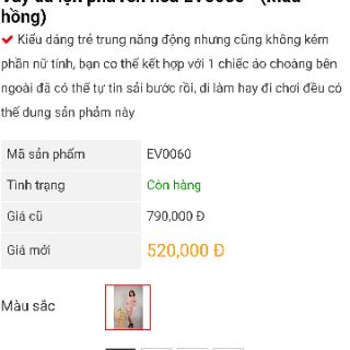 Váy da lộn pha ren màu hồng
