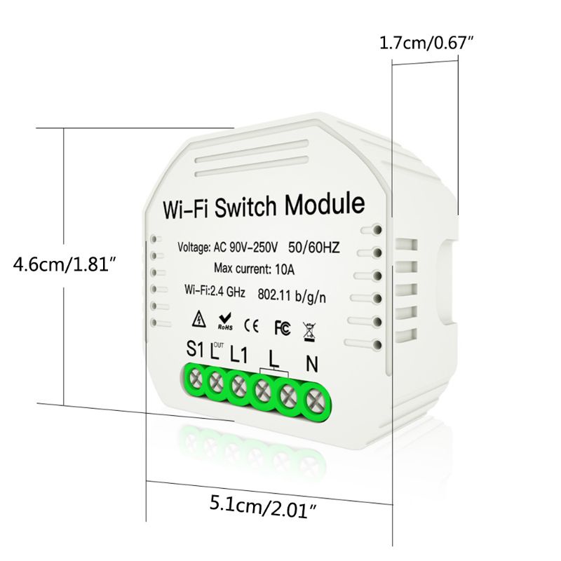 Mô Đun Rơ Le Công Tắc Đèn Thông Minh Kết Nối WiFi