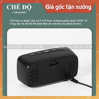 Gạo Decor - Đồng hồ LED đa chức năng