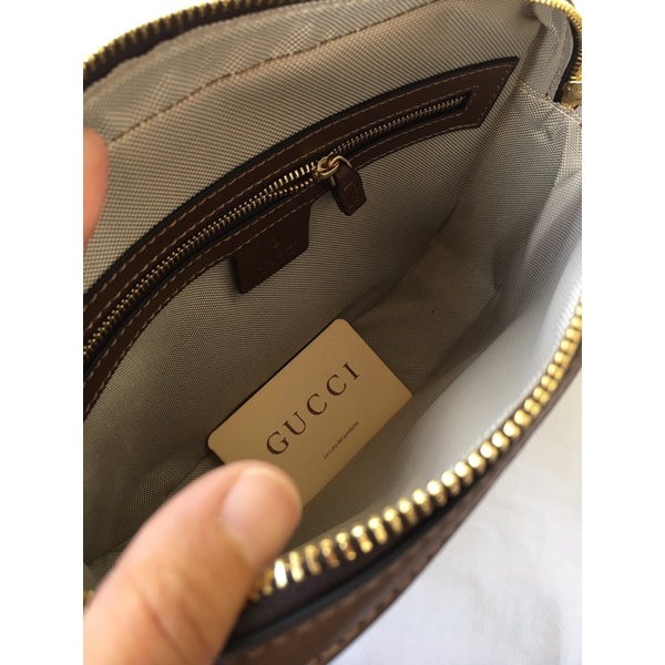 Túi đeo chéo nam Gucci GC da thật cao cấp da phối vải