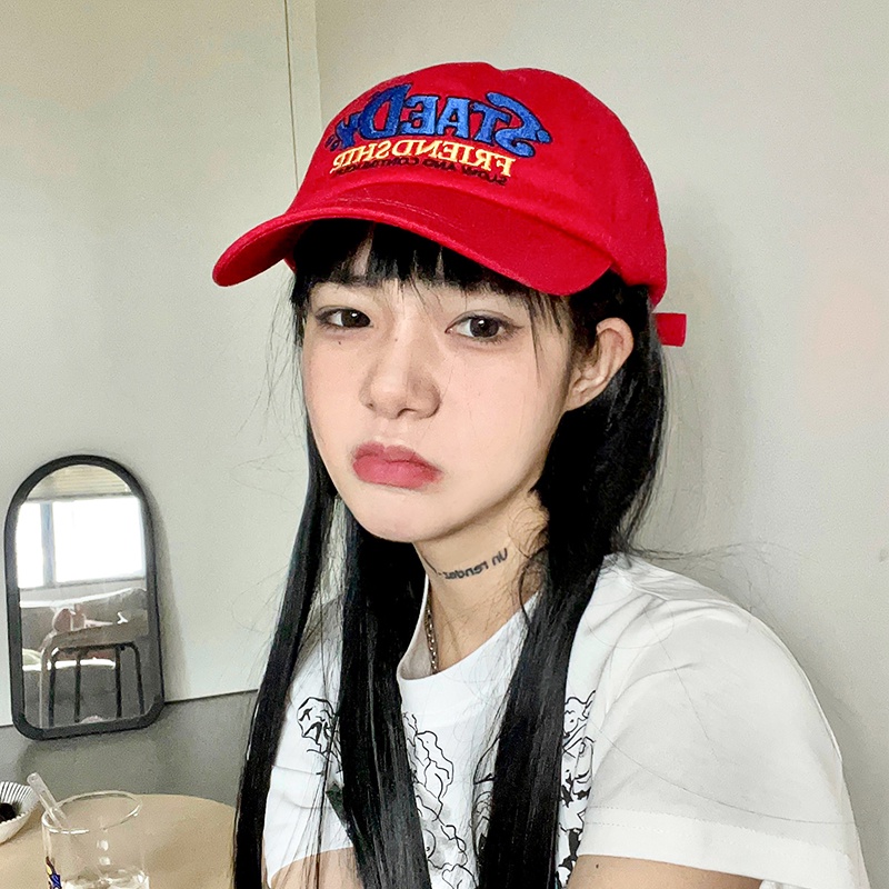 Mũ Lưỡi Trai Mềm Mại Thêu Họa Tiết Xinh Xắn Dành Cho Nữ