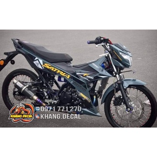 Tem rời Satria Akina xám xi măng