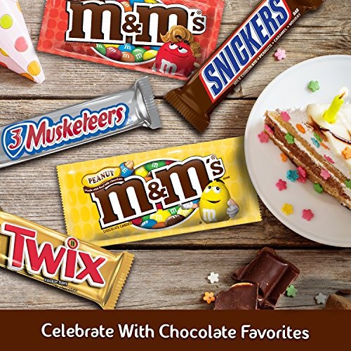 Socola tổng hợp 5 loại M&M Mars Chocolate Full Size Packs 30 gói 1521.3g Mỹ