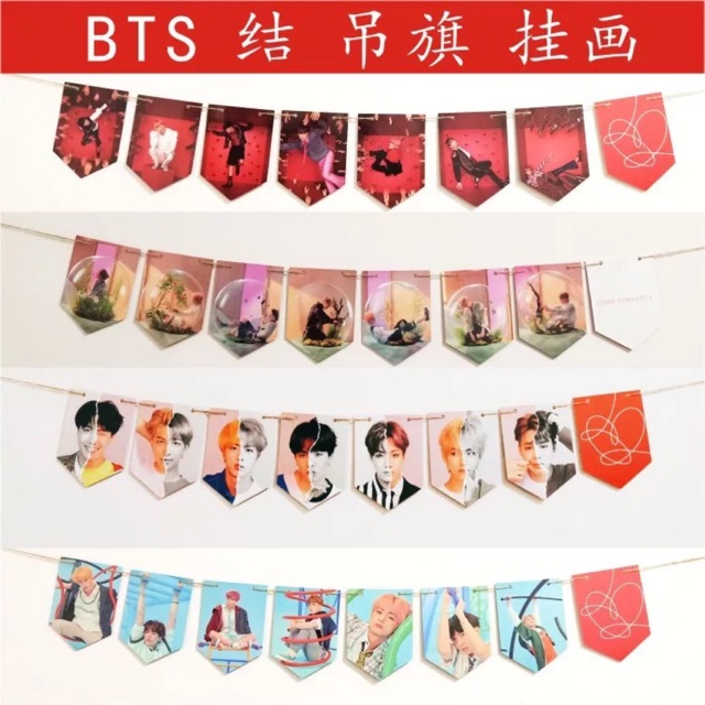 Dây cờ treo ảnh BTS album Love Yourself Answer