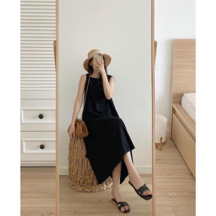 Váy  Maxy Đũi 3 Lỗ Siêu Mát From Rộng