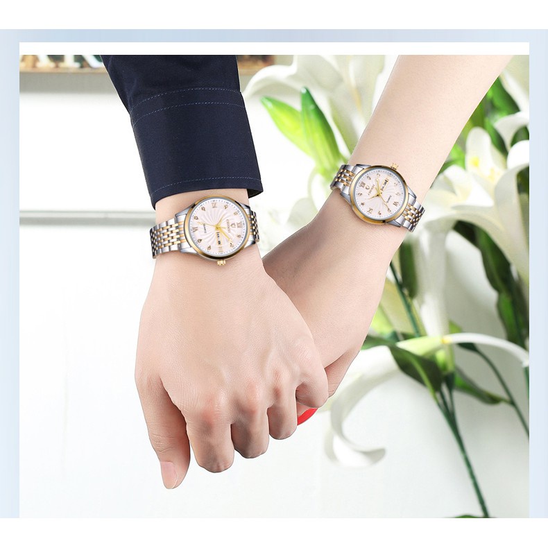 Đồng Hồ Nam Nữ CHENXI 8212 Chất Liệu Thép Không Gỉ