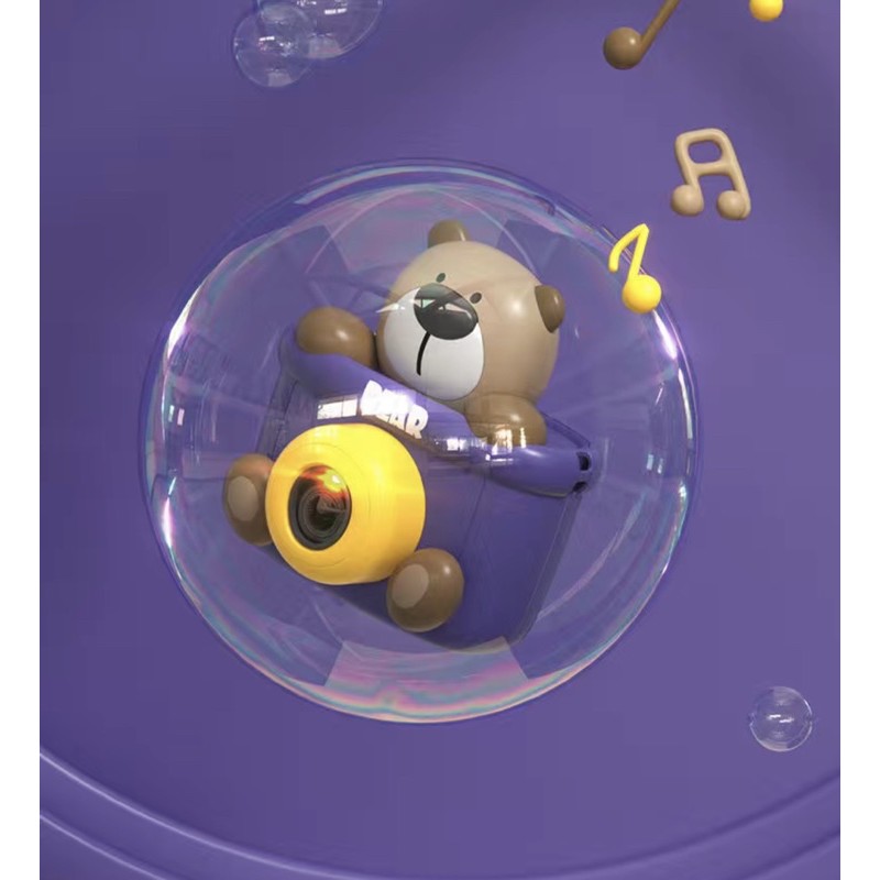 Máy ảnh tạo bọt hình gấu vịt dễ thương cho bé - Shop JamesBond Kidsa