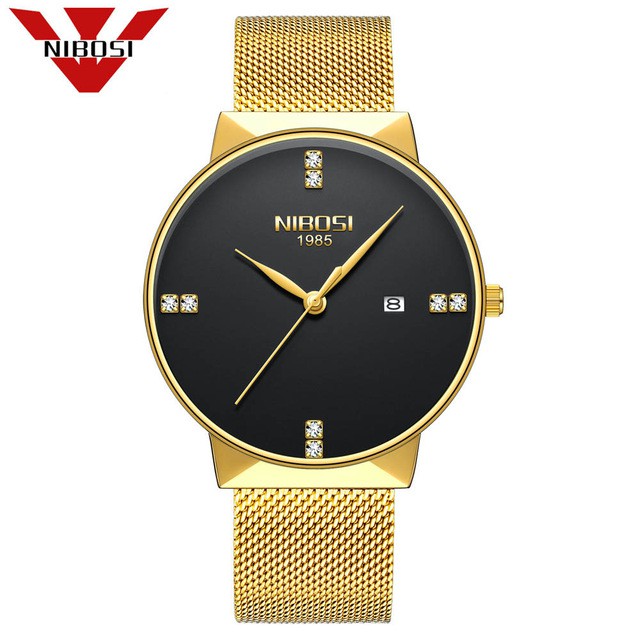 [TẶNG VÒNG TAY] Đồng Hồ Nam Nibosi 1985 Chính Hãng Dây Lưới Cao Cấp Full Box | BigBuy360 - bigbuy360.vn