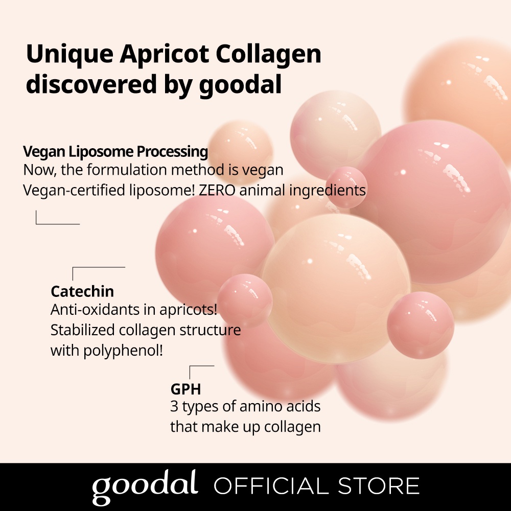 Kem collagen mơ GOODAL 50ml chứng nhận EVE VEGAN® dưỡng ẩm nhẹ nhàng chống lão hóa nếp nhăn làm săn chắc trẻ hóa làn da