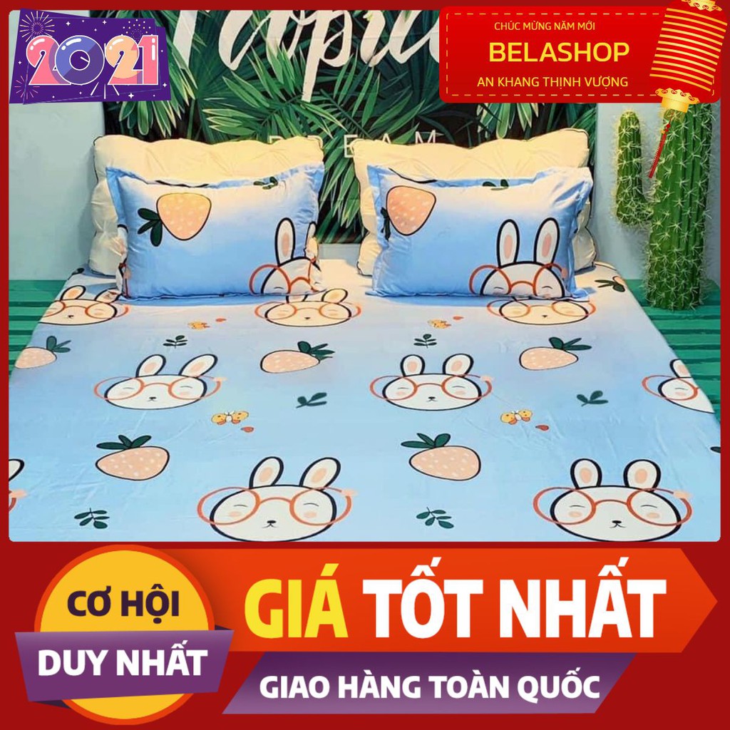 [Free ship-Xả kho cắt lỗ]Drap ga trải giường đệm dày 10cm,15cm,20cm,chát chọn mẫu,Mã 1458