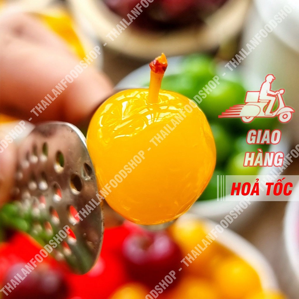 Mứt Cherry Anh Đào Giòn ( Trái Lý Xanh/ Đỏ/ Vàng/ Mix Màu ) - Lon 500gram