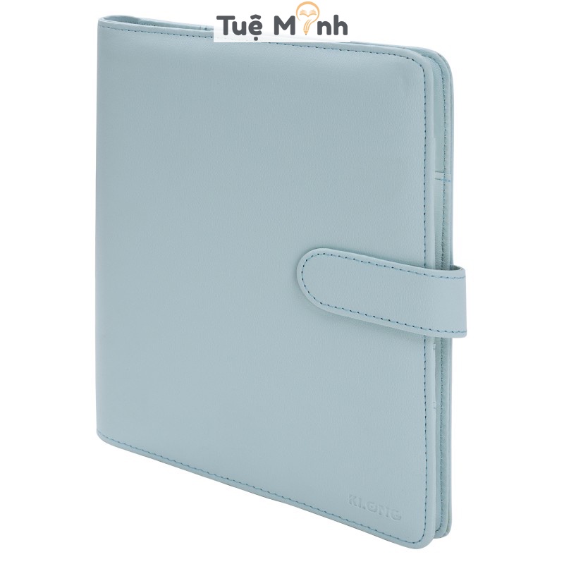 Sổ còng bìa da PU Klong Caro 5x5 A5 100 trang MS 992 Sổ binder làm bullet journal màu Pastel cao cấp