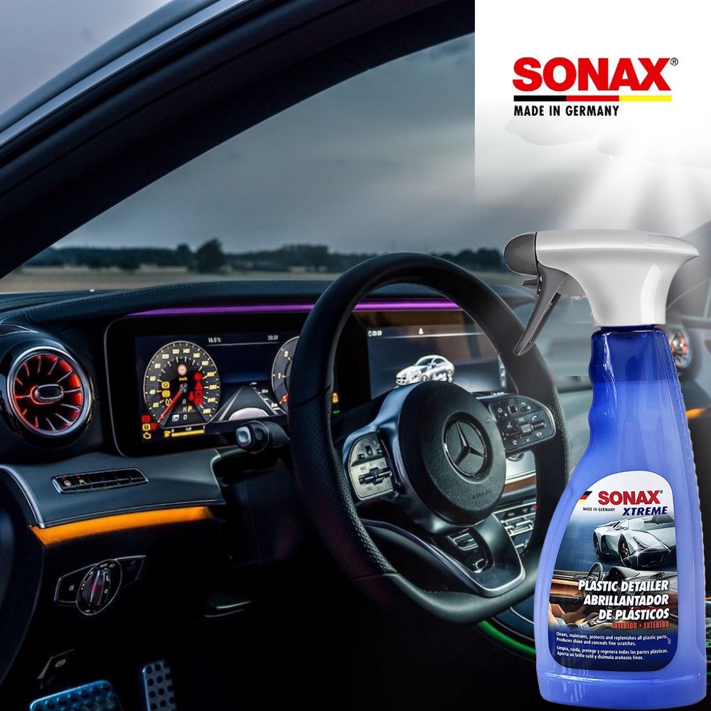 Dưỡng nhựa nội ngoại thất, khoang máy ô tô, phục hồi bảo vệ nhựa Sonax Xtreme Plastic Detailer 500ml
