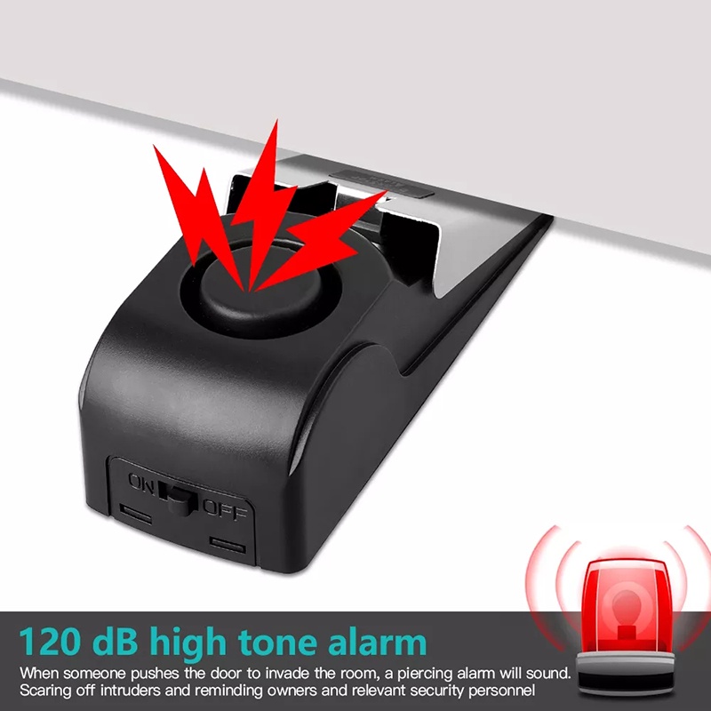 🌏FREE SHIP🌎 Chuông Chặn Cửa Báo Động Chống Trộm 120DB Tiện Dụng Cho Gia Đình