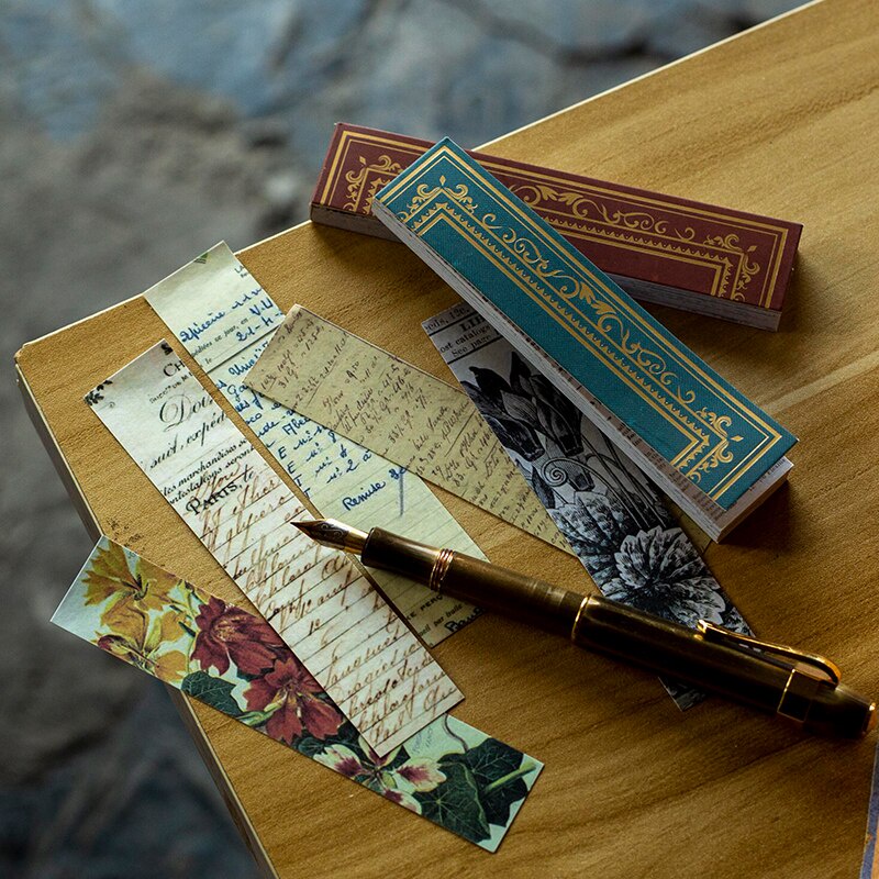Bộ 45 Miếng Dán Trang Trí Sổ Tay/Sổ Tay/Sổ Tay Bằng Giấy Washi Kiểu Vintage DIY