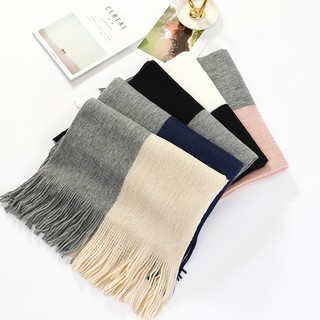Khăn Len Dạ Cashmere Pha Màu Style Hàn Quốc