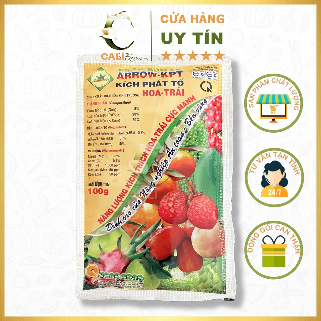 Kích phát tố Arrow-KPT 100gr kích ra thích ra hoa, trái cực mạnh