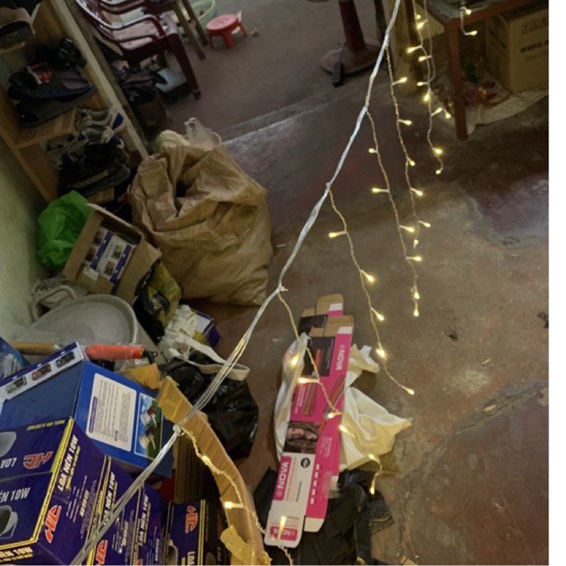 ( LED TRANG TRÍ) Đèn Led Rủ 7M 30 sợi Có Phích Nối,Đèn Nháy Rèm Trang Trí Mành Rủ 24 Sợi Có Rắc Nối.