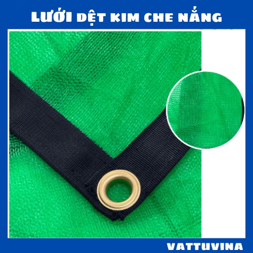 Lưới dệt kim che nắng, Màu xanh (May 2 lớp lưới), kích thước 2m X 1m   - Kim khí Vật tư Vina