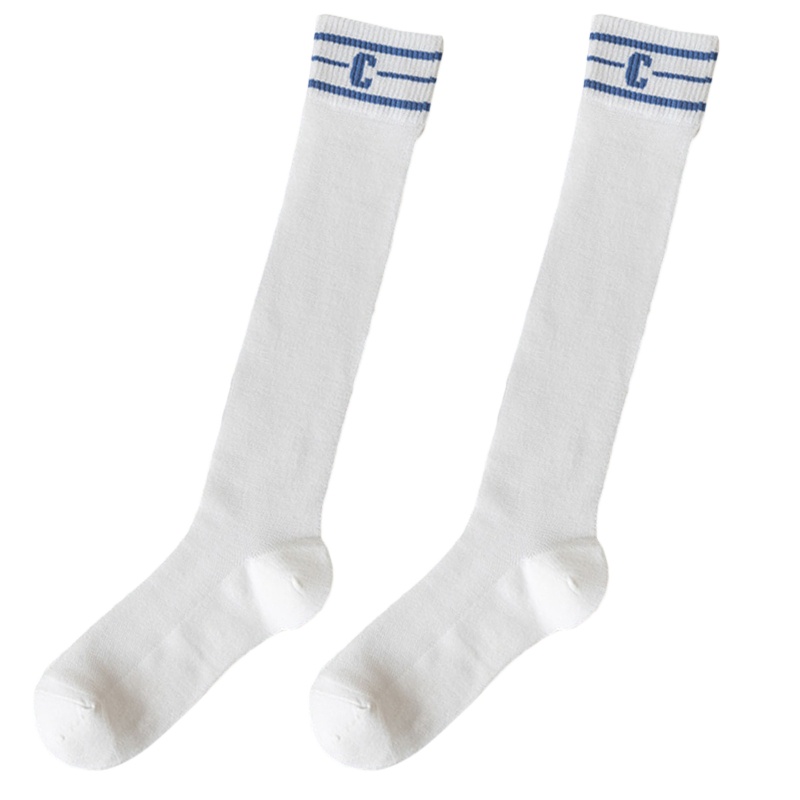 Xiangbao Tất Lưới Bắp Chân Thoáng Khí Họa Tiết Chữ Sọc Màu Tương Phản Phong Cách Lolita Cho Nữ