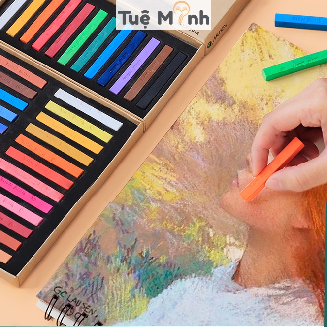 Bộ 12 màu phấn tiên Marie's Master Pastel phấn màu họa cụ vẽ tranh (đọc lưu ý)