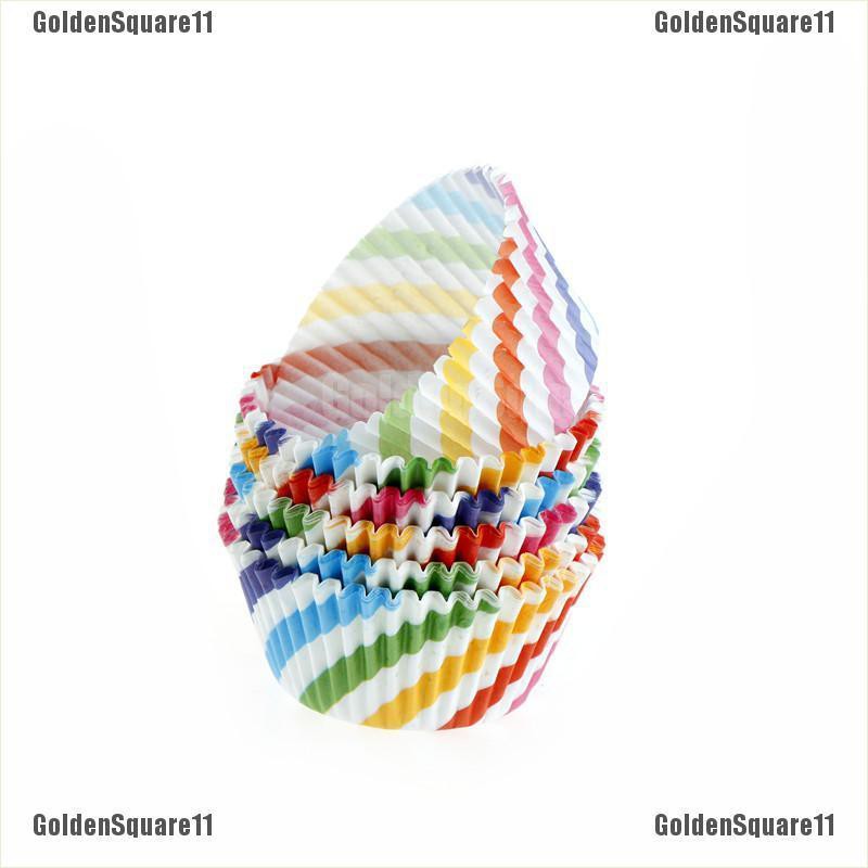 Set 100 CốC GiấY ĐựNg BáNh cupcake NhiềU MàU SắC