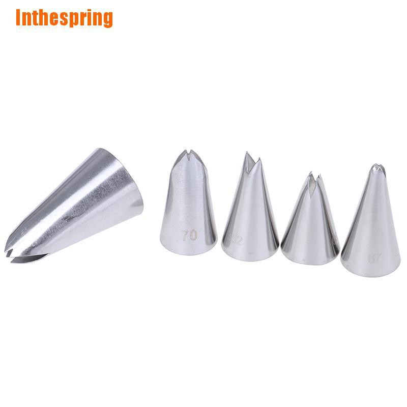 Bộ 5 Dụng Cụ Trang Trí Bánh Kem Bằng Inox Chuyên Dùng