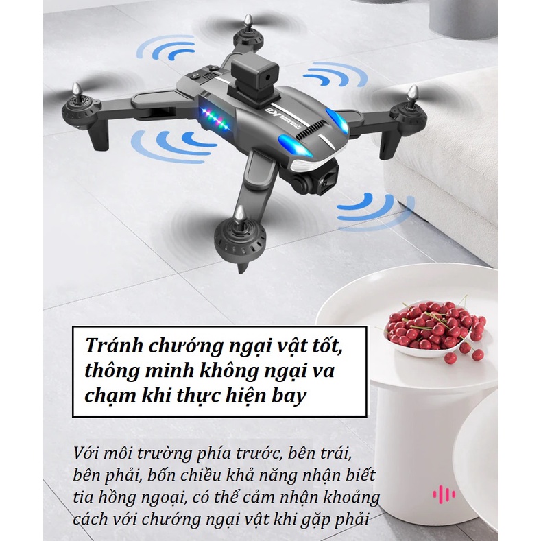 Máy bay điều khiển từ xa có camera HD quay phim chụp ảnh, Flycam drone bay 25 phút - xa 300 mét