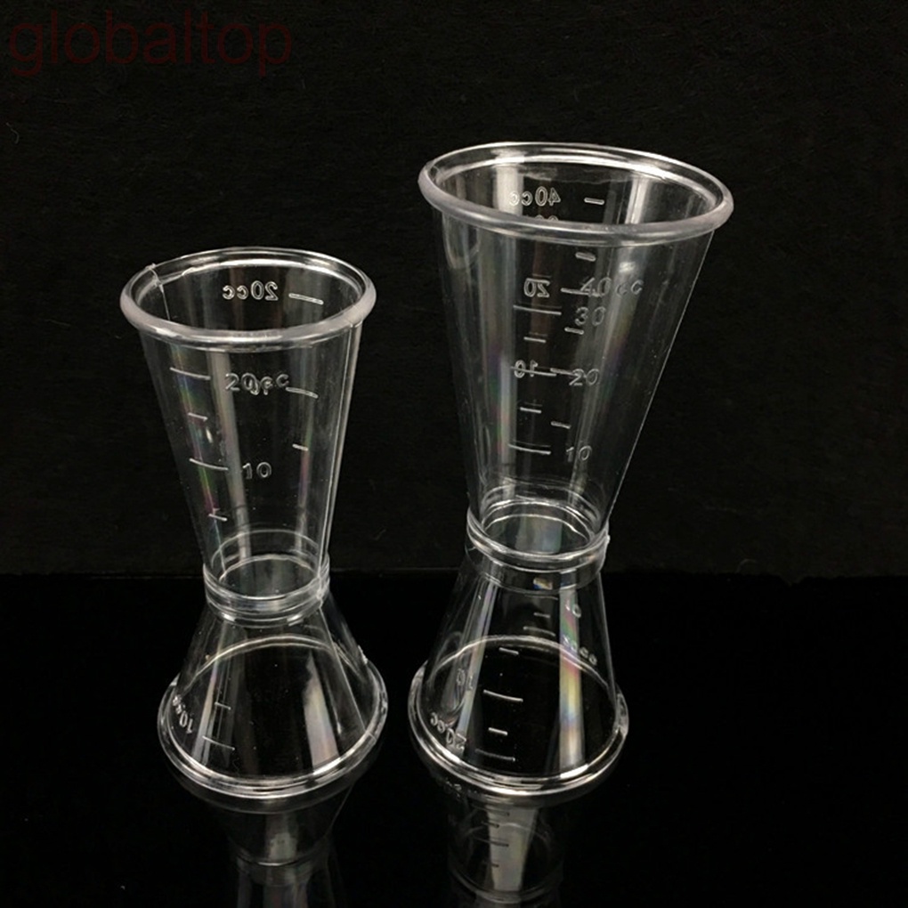 Cốc đo lường bằng nhựa trong suốt tiện lợi cho gia đình/ quán bar