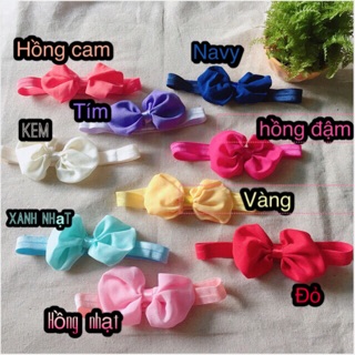 băng đô bé gái nơ vải chifon (Có hình thật)