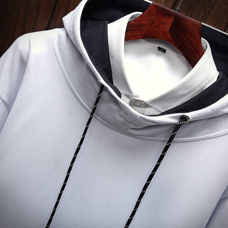 Áo hoodie nam đen một mảnh in chữ | BigBuy360 - bigbuy360.vn